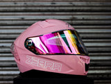 ZEBRA 2023 PARADIGM PLAIN REVO VISOR LIGHT PINK FREE CLEAR LENS