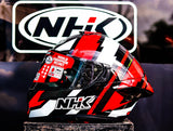 NHK K5R KEVIN OGRIS BLACK RED GLOSSY