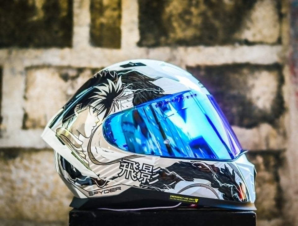 SPYDER ARMADA GD 13A1-W FB ARTIC WHITE BLACK HIEI SA FULLFACE WITH FREE CLEAR LENS