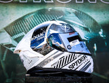 SPYDER ROGUE+ GD 1321-W_S ARTIC WHITE BLACK S2 FULLFACE WITH FREE CLEAR LENS
