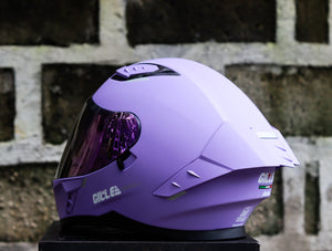 GILLE A118-2 ADIRA MATTE VIOLET REVO PURPLE LENS DUAL VISOR WITH FREE CLEAR LENS