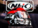 NHK K5R GABRIEL BLACK RED GLOSSY
