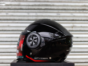 SPYDER REBOOT 2 P 3601 S BLACK RED SO V2 DUAL VISOR WITH FREE CLEAR LENS