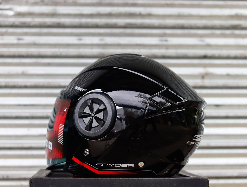 SPYDER REBOOT 2 P 3601 S BLACK RED SO V2 DUAL VISOR WITH FREE CLEAR LENS