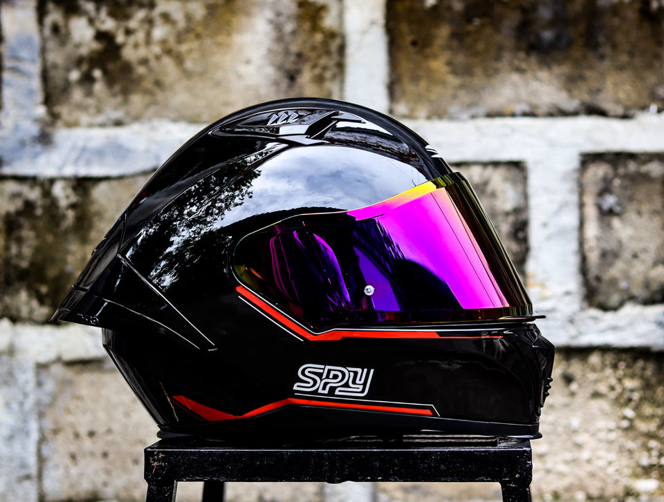 SPYDER STRIKE PD 360 RS BLACK RED DUAL VISOR