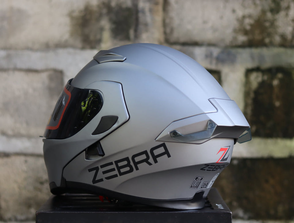ZEBRA YM 627 MATTE GRAY MODULAR WITH FREE CLEAR LENS
