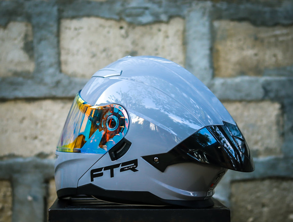 FTR N85 GRAY METALLIC MODULAR WITH FREE CLEAR LENS!