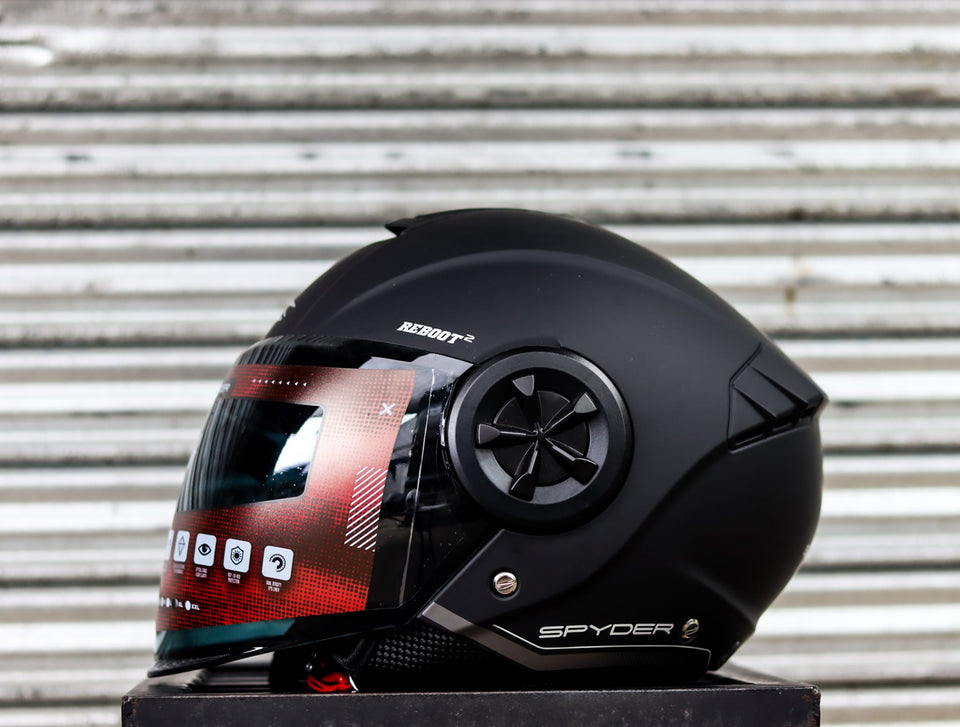 SPYDER REBOOT 2 P 3401M S MATTE BLACK GRAY SO V2 DUAL VISOR WITH FREE CLEAR LENS