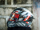 SPYDER ASTRA GD 3511-B SS BLACK SILVER RED S1 MODULAR WITH FREE CLEAR LENS