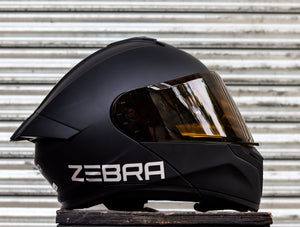 ZEBRA 767 MATTE BLACK MODULAR (DUAL VISOR) WITH FREE CLEAR LENS