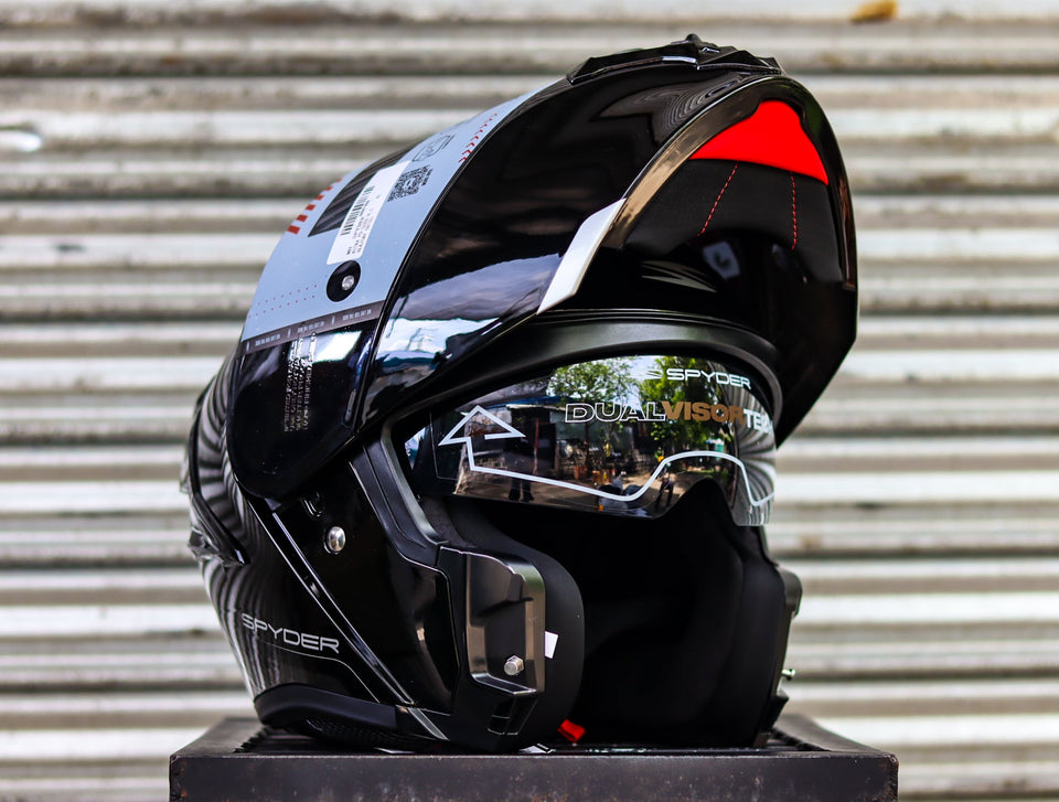 SPYDER ASTRA PD 3401-B S BLACK GRAY SO V2 MODULAR DUAL VISOR WITH FREE CLEAR LENS