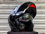 SPYDER ASTRA PD 3401-B S BLACK GRAY SO V2 MODULAR DUAL VISOR WITH FREE CLEAR LENS