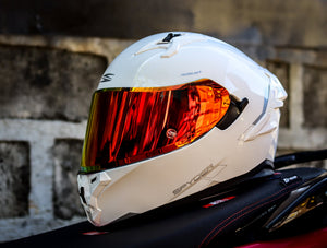 SPYDER ROGUE + PD 1501-W FR ARCTIC WHITE SILVER SO V2 DUAL VISOR WITH FREE CLEAR LENS