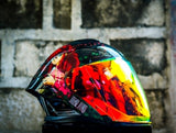 SPYDER BLADE GD 36D1 FR BLACK RED KURAMA SD HALF FACE WITH FREE CLEAR LENS