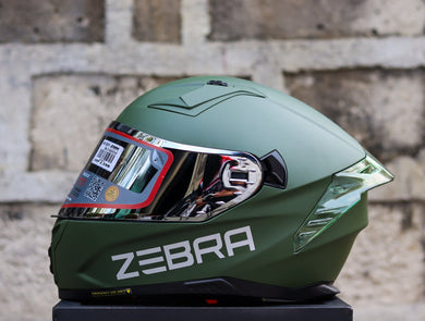 ZEBRA 2023 PARADIGM MATTE ARMY GREEN FREE CLEAR LENS