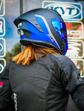 GILLE ADIRA ECLIPSE MATTE BLACK BLUE WITH FREE CLEAR LENS (DUAL VISOR)