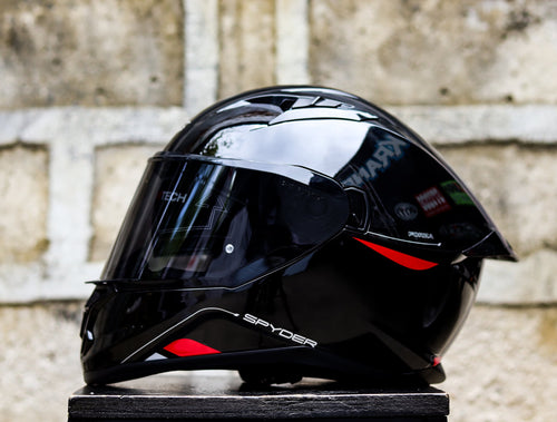 SPYDER FORZA PD 3601-B S BLACK RED SO V2 FULLFACE WITH FREE CLEAR LENS
