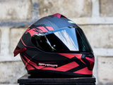 SPYDER SPIKE 2 G 36A1M S MATTE BLACK RED SINGLE VISOR