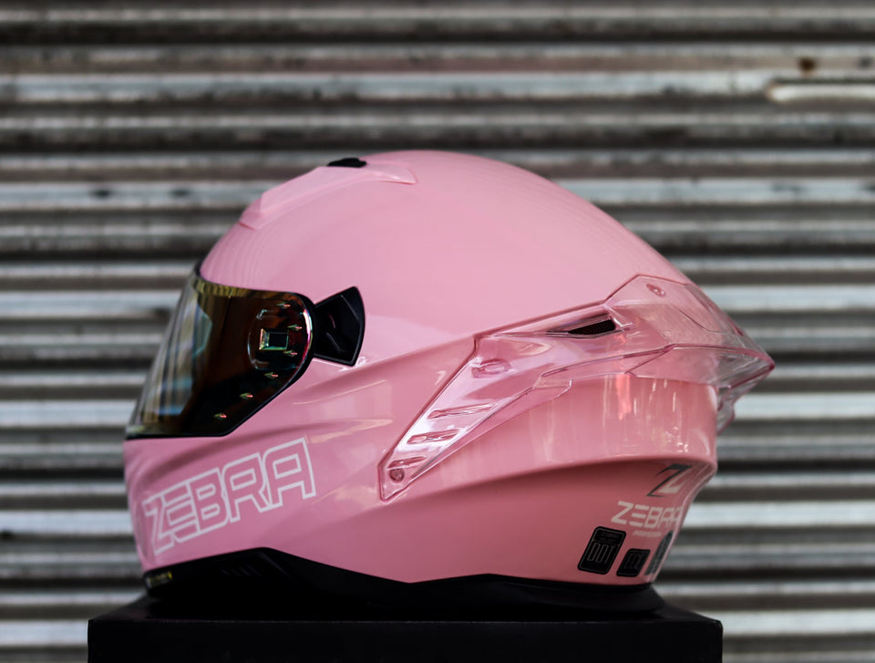 ZEBRA 2023 PARADIGM PLAIN REVO VISOR LIGHT PINK FREE CLEAR LENS