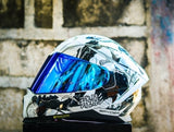 SPYDER ARMADA GD 13A1-W FB ARTIC WHITE BLACK HIEI SA FULLFACE WITH FREE CLEAR LENS