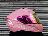 ZEBRA 2023 PARADIGM PLAIN REVO VISOR LIGHT PINK FREE CLEAR LENS