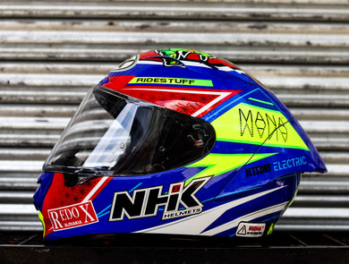 NHK GP R-TECH JAKUB #3 2020 BLUE AQSO/RED SINGLE VISOR