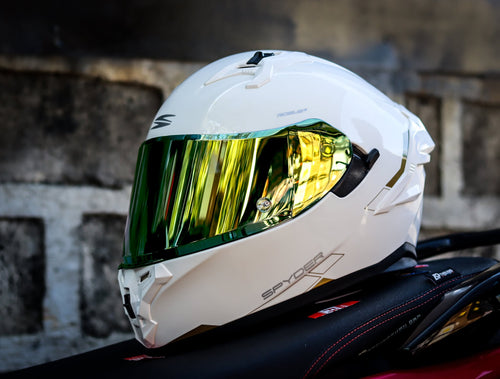 SPYDER ROGUE+ PD 1G01 W GS ARTIC WHITE GOLD SO V2 DUAL VISOR WITH FREE CLEAR LENS