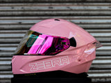 ZEBRA 2023 PARADIGM PLAIN REVO VISOR LIGHT PINK FREE CLEAR LENS