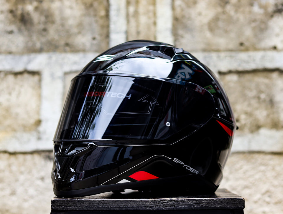 SPYDER FORZA PD 3601-B S BLACK RED SO V2 FULLFACE WITH FREE CLEAR LENS