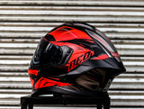 SPYDER NEO ICON GD 3611M S MATTE BLACK RED DUAL VISOR WITH FREE CLEAR LENS