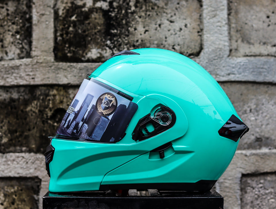 HNJ A119 LAKE GREEN MODULAR DUAL VISOR