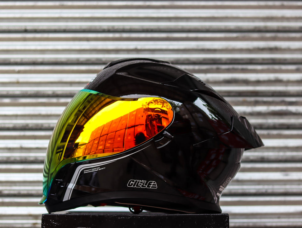 GILLE A5009 PHOENIX BLACK REVO RED LENS LENS (DUAL VISOR)