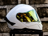 SEC  06332 UNIVERSE SOLID 2023 WHITE GRAY MODULAR WITH FREE CLEAR LENS(DUAL VISOR