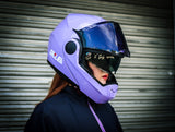 GILLE ILM-Z501 VERTIX PLAIN PURPLE (DUAL VISOR)