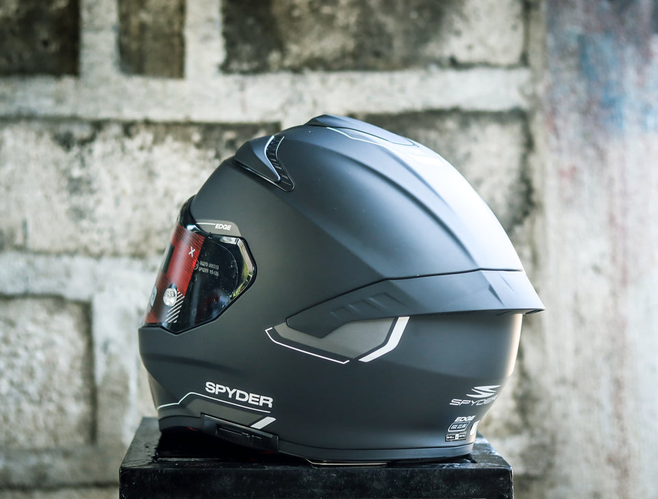SPYDER EDGE PD 3501M-B S MATTE BLACK SILVER S0 FULLFACE WITH FREE CLEAR LENS