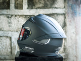 SPYDER EDGE PD 3501M-B S MATTE BLACK SILVER S0 FULLFACE WITH FREE CLEAR LENS