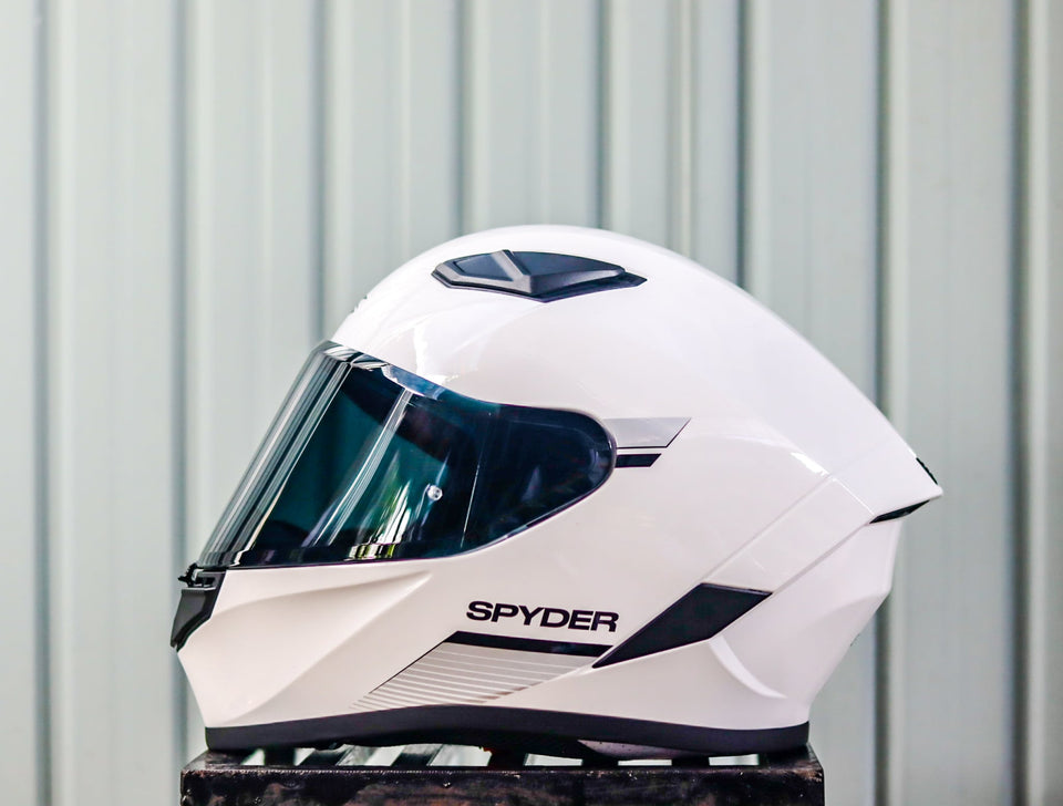 SPYDER EOX P 1301 S ARTIC WHITE BLACK S0 FULLFACE WITH FREE CLEAR LENS