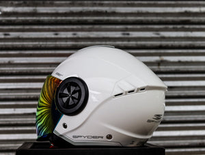 SPYDER REBOOT2 1501 FR ARTIC WHITE SILVER SO V2 DUAL VISOR WITH FREE CLEAR LENS