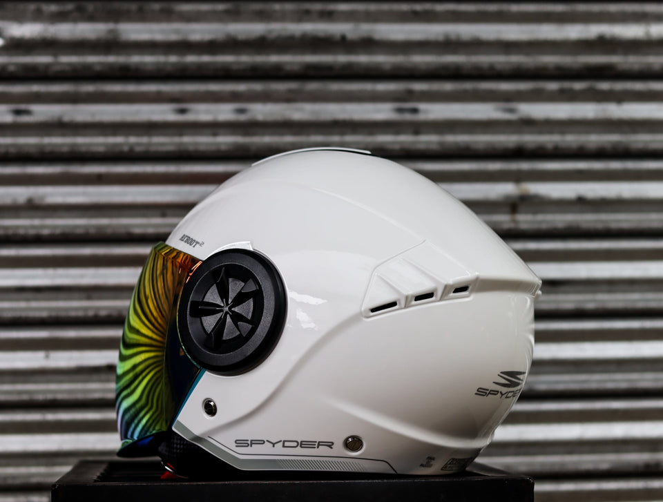SPYDER REBOOT2 1501 FR ARTIC WHITE SILVER SO V2 DUAL VISOR WITH FREE CLEAR LENS