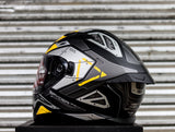 SPYDER FORZA GD 3211M-B S MATTE BLACK YELLOW S1 FULLFACE WITH FREE CLEAR LENS