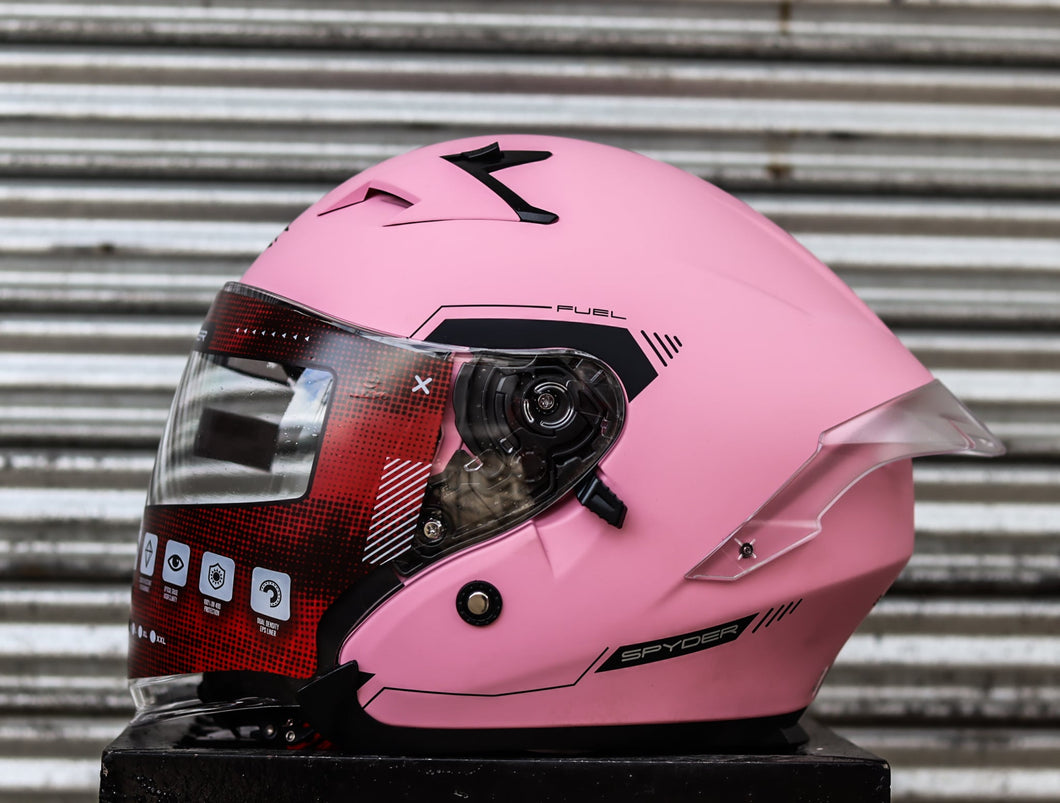 SPYDER FUEL PD 9301M FP MATTE NUDE PINK BLACK SO V2 DUAL VISOR WITH FREE CLEAR LENS