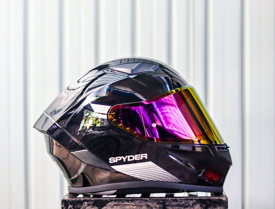 SPYDER EOX P 3401 RS BLACK GRAY S0 FULLFACE WITH FREE CLEAR LENS