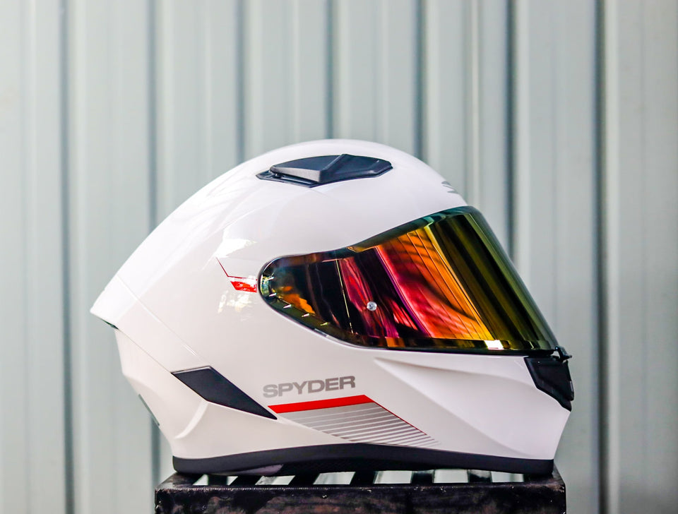 SPYDER EOX P 1601 RS ARTIC WHITE RED S0 WITH FREE CLEAR LENS