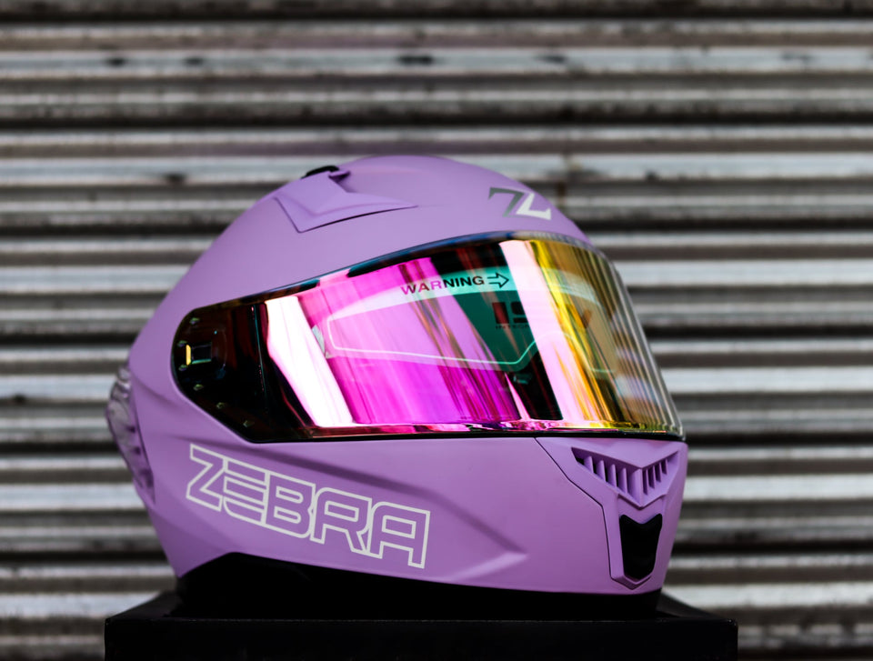 ZEBRA 2023 PARADIGM PLAIN REVO VISOR MATTE PURPLE FREE CLEAR LENS