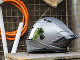 GILLE 843 CIRCUIT MATTE GRAY (DUAL VISOR)
