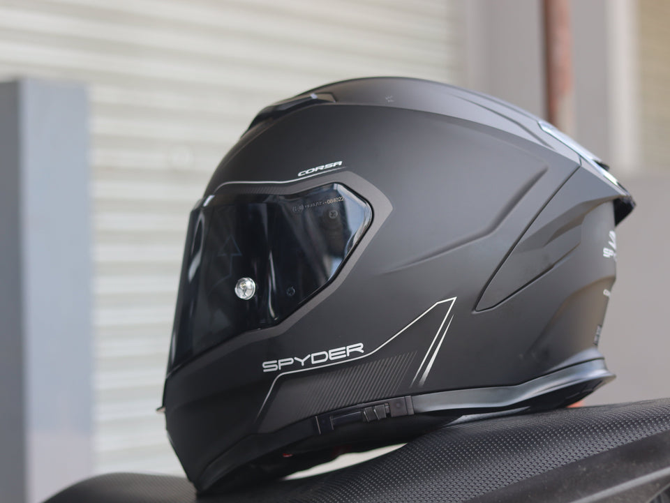 SPYDER CORSA PD 3001M S MATTE BLACK V2 DUAL VISOR