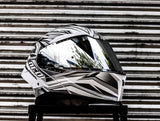SPYDER NEO ICON GD 1511 SS ARTIC WHITE SILVER DUAL VISOR WITH FREE CLEAR LENS