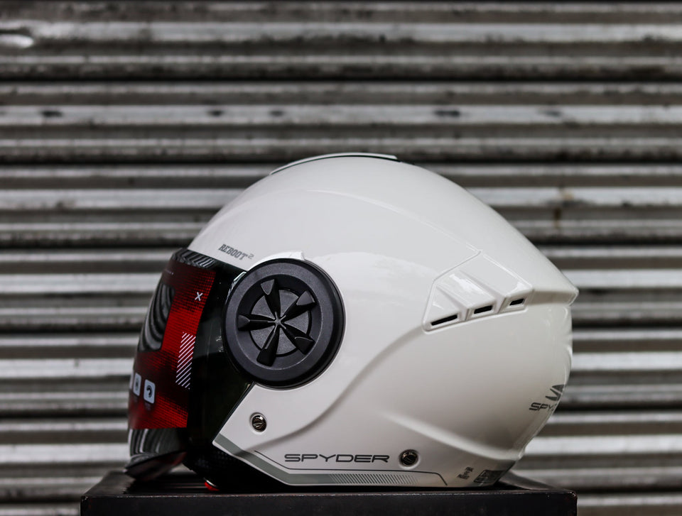 SPYDER REBOOT 2 P 1501 SS ARCTIC WHITE SILVER SO V2 DUAL VISOR WITH FREE CLEAR LENS