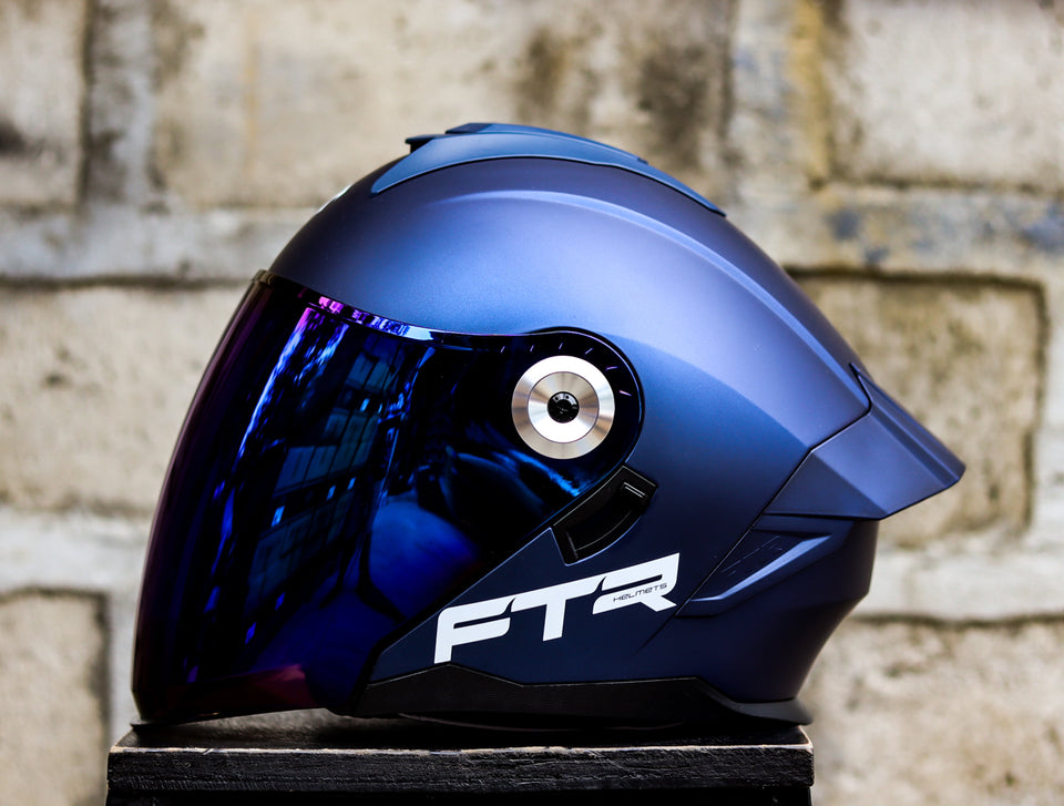 FTR N95 MATTE BLUE DUAL VISOR