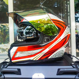 SPYDER CORSA GD 1611 GS WHITE RED GOLD!!WITH FREE CLEAR LENS (DUAL VISOR)